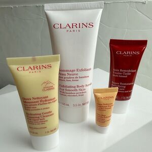 Clarins Exfoliating Body Scrub, Foaming Cleanser & Redefining Body Care NEW!